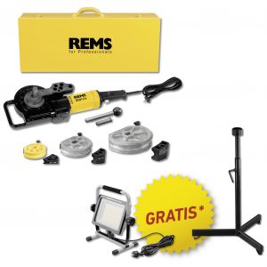 REMS Curvo ACTIE set 15-22-28mm inclusief machinesteun en werklamp